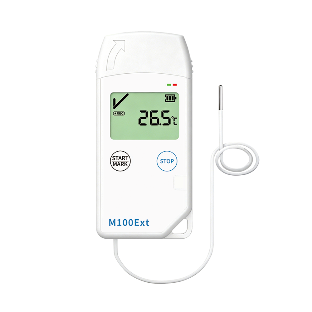 M100Ext external probe temperature data logger