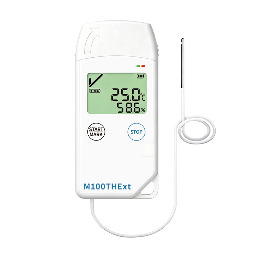 M100THExt external probe temperature and humidity logger